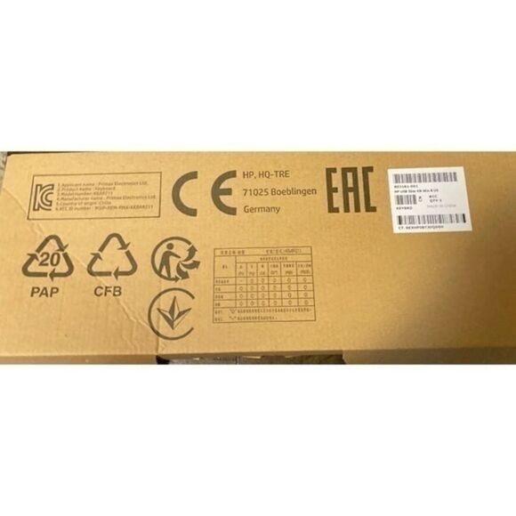 NEW HP Keyboard Business Black Slim Style USB Windows Enhanced - Picture 1 of 3